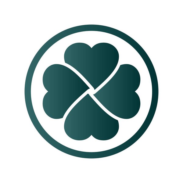 Счастливая монета Glyph Graff Vector