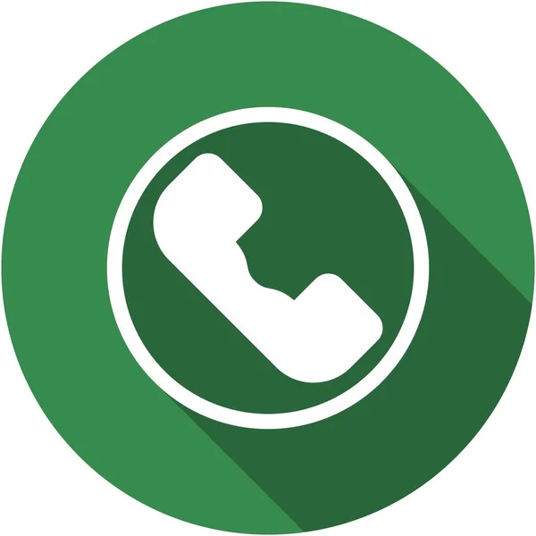 Telefon Glyph Circle Vector Icon Desig — Stockvektor