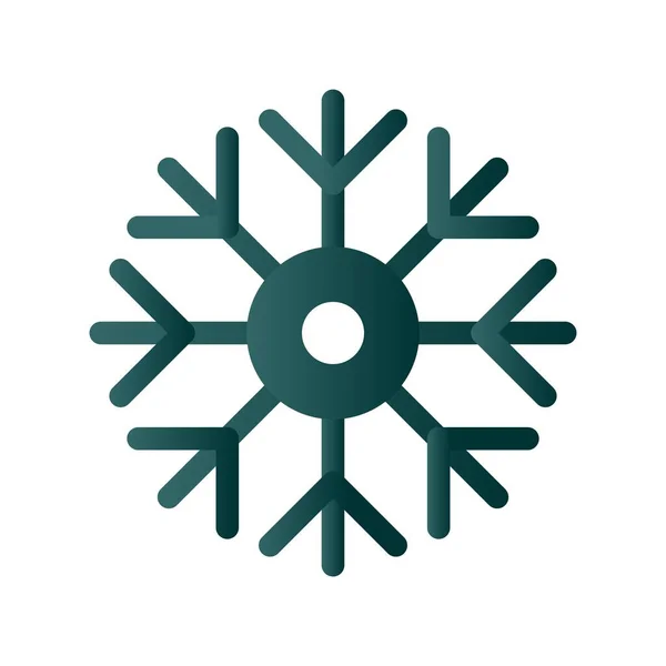 Snow Glyph Gradient Vector Icon Desig — Stockový vektor