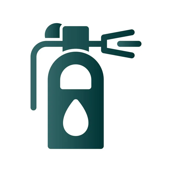 Extinguisher Glyph Gradient Vector Icon Desig — Vector de stock