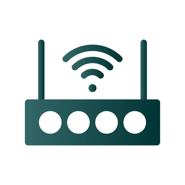 Router Glyph Gradient Vector Diseño Iconos — Archivo Imágenes Vectoriales