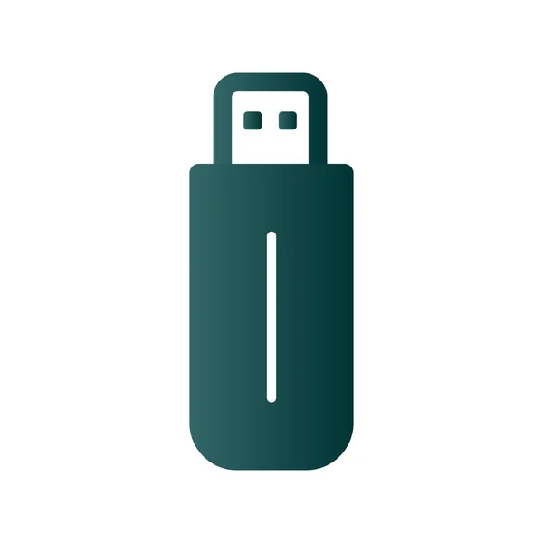 Usb Glyph Gradient Vector Icon Design — Stockvektor