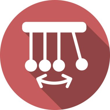 Sarkacı Kabartma Çemberi Vektör Simgesi Tasarımı