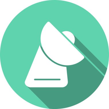 Radar Glyph Çember Vektör Simgesi Tasarımı