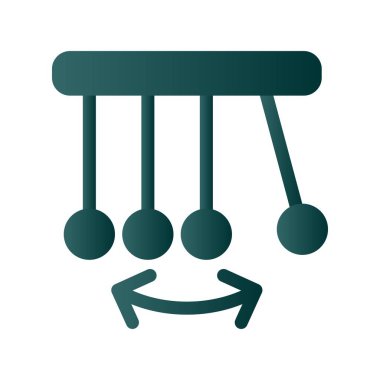 Sarkacı Gradyan Vektör Simgesi Tasarımı