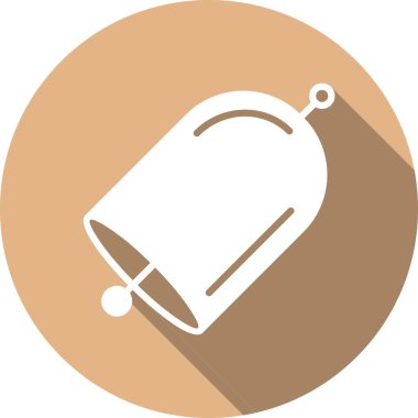 Çan Kabartma Çemberi Vektör Simgesi Tasarımı