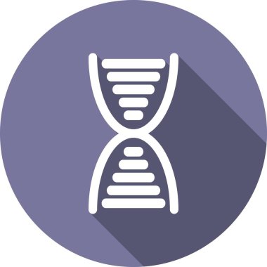 DNA Yapısı Kabartma Çemberi Vektör Simgesi Tasarımı