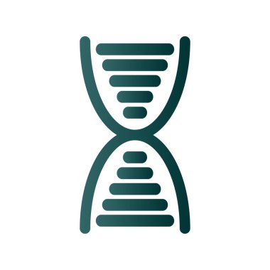 DNA Yapısı Gradyan Vektör Simgesi Tasarımı