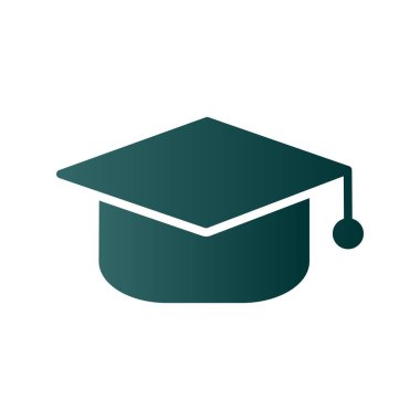 Eğitim Kapağı Kabartma Gradyan Vektör Simgesi Tasarımı