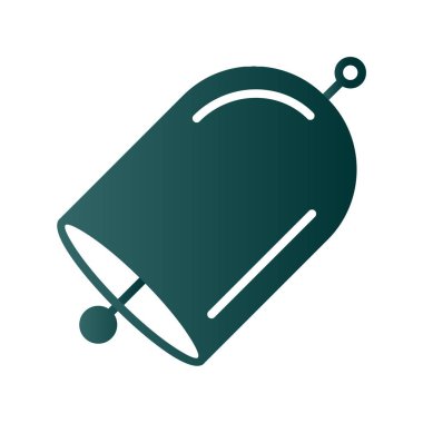 Bell Glyph Gradyan Vektör Simgesi Tasarımı