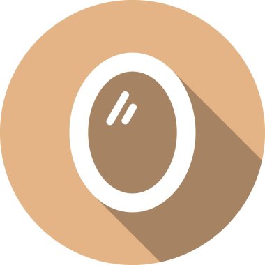 ayna Glyph Çember Vektör Simgesi Tasarımı