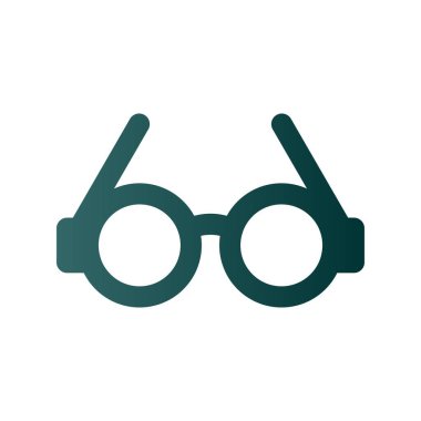 Gözlükler Gradyan Vektör Simgesi Tasarımı