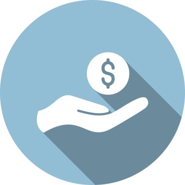 Yatırım Kabartması Çember Vektör Simgesi Tasarımı