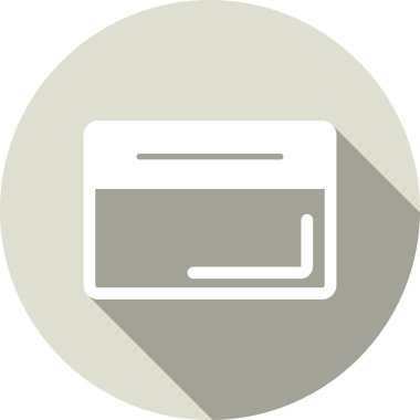 Tarayıcı Kabartma Çemberi Vektör Simgesi Tasarımı