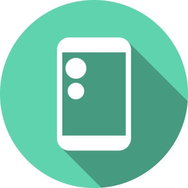 Akıllı Telefon Kabartma Çemberi Vektör Simgesi Tasarımı