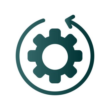 Özyineleme Kabartma Gradyan Vektör Simgesi Tasarımı