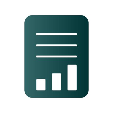 Glyph Gradyan Vektör Simgesi Tasarımı Raporu