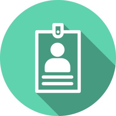 Vip Kart Glyph Çember Vektör Simgesi Tasarımı