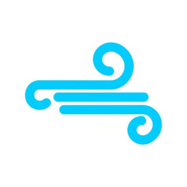 Hava Düz Vektör Simgesi Tasarımı