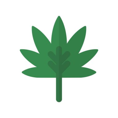 Sonbahar Yaprak Düz Vektör Simgesi Tasarımı