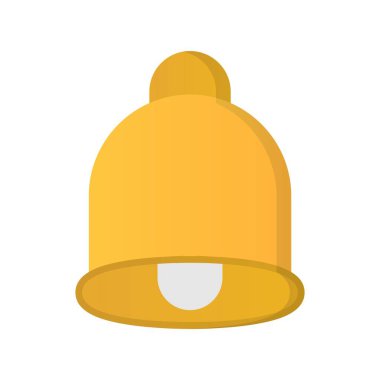 Bell Düz Vektör Simgesi Tasarımı