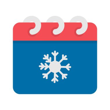 Takvim Düz Vektör Simgesi Tasarımı