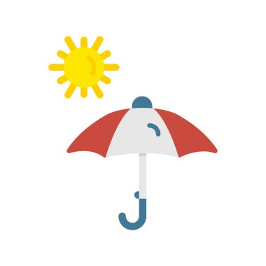 Hava Durumu Düz Vektörü Simgesi Tasarımı