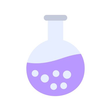 Beaker Düz Vektör Simgesi Desig