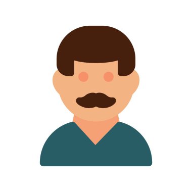 Profesör Düz Vektör Simgesi Tasarımı