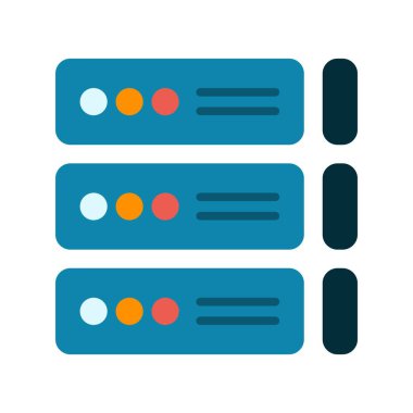  depolama Düz Vektörü Simgesi Tasarımı