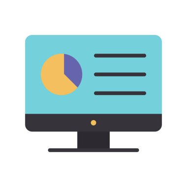 Turta Düz Vektör Simgesi Tasarımı