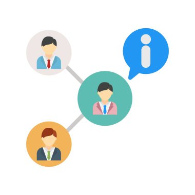 Ağ Düz Vektör Simgesi Tasarımı