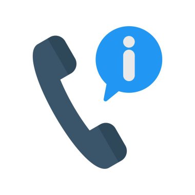 Telefon Düz Vektör Simgesi Tasarımı