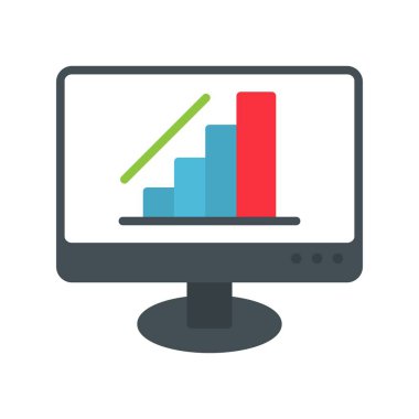 Büyüme Düz Vektör Simgesi Tasarımı