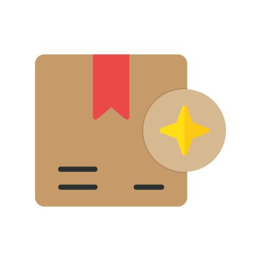 Yıldız Düz Vektör Simgesi Tasarımı