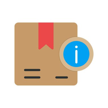 Bilgi Düz Vektör Simgesi Tasarımı