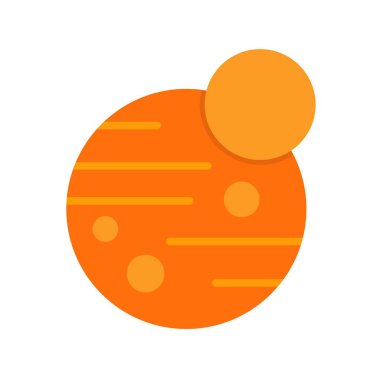 Mars Düz Vektör Simgesi Tasarımı