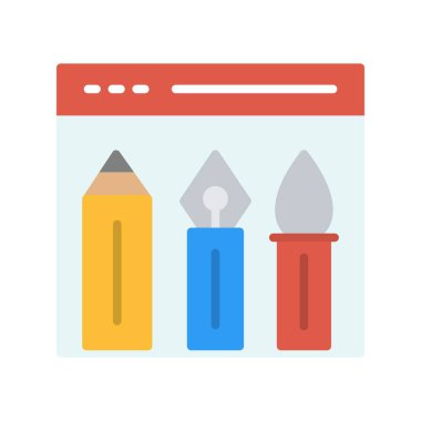 Araçlar Düz Vektör Simgesi Tasarımı