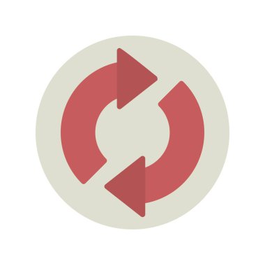 Düz Vektör Simgesi Tasarımı Tazele