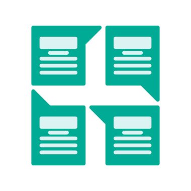 Gelen Kutusu Düz Vektör Simgesi Tasarımı