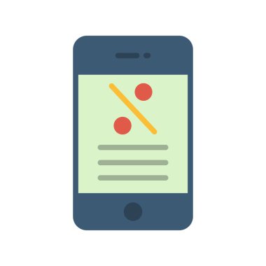 İndirimli Düz Vektör Simgesi Tasarımı