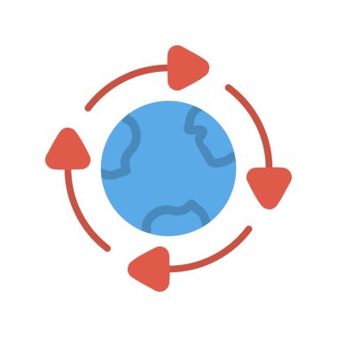 Düz Vektör Simgesi Tasarımı Yeniden Kullan