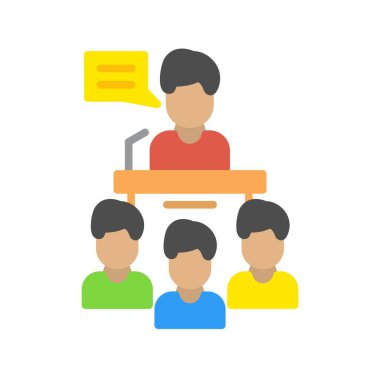  Şimdiki Düz Vektör Simgesi Tasarımı