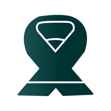 Atkı Kabartması Gradyan Vektör Simgesi Tasarımı