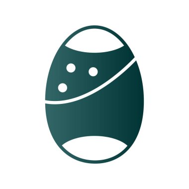  Paskalya Glifi Gradyan Vektör Simgesi Tasarımı