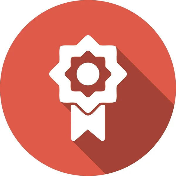 Badge Glyph Circle Vector Icon Design — Stock Vector