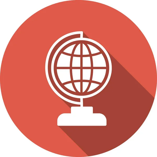 World Glyph Circle Vector Diseño Iconos — Vector de stock