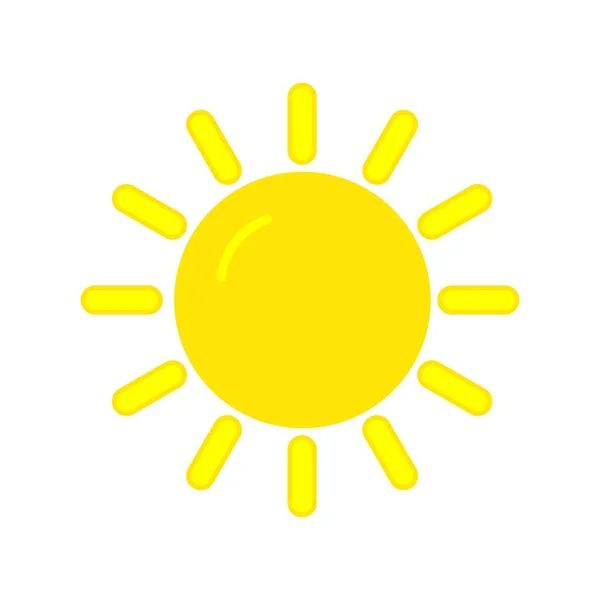 Sun Flat Vector Icon Desig — Stockvektor