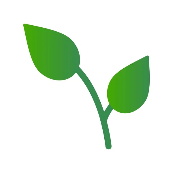Leaf Flat Vector Icon Desig — Stockvektor