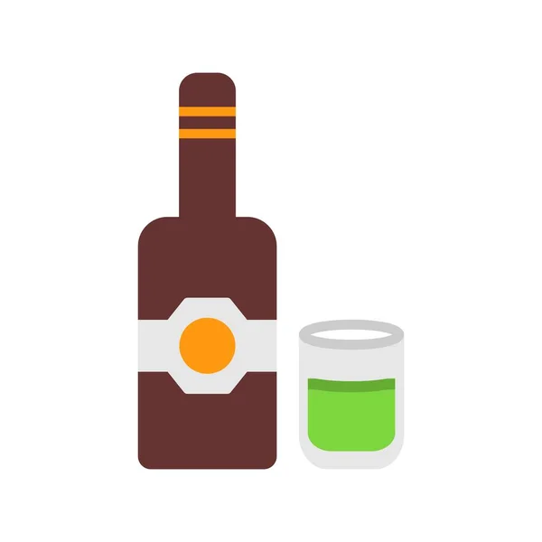 Drink Flat Vector Icon Desig — Stock Vector